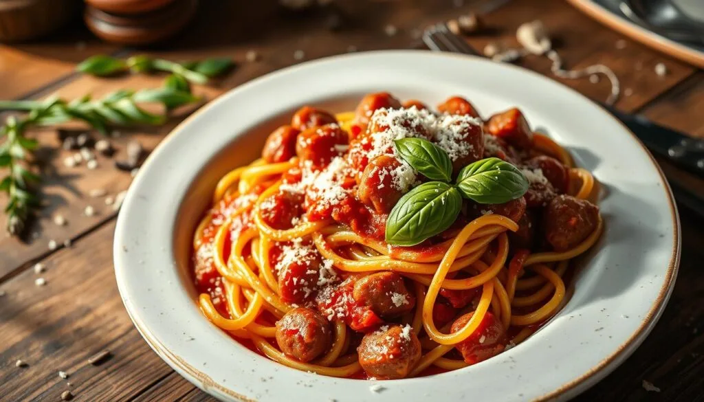 classic Italian sausage pasta
